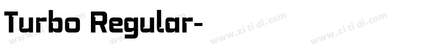 Turbo Regular字体转换
